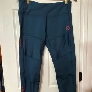 Blue/Deep Teal Virus Onyx leggings